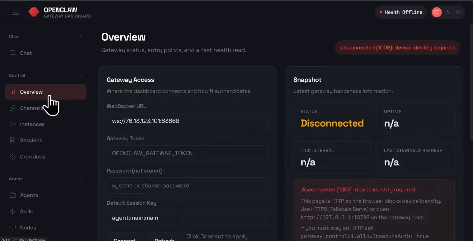 OpenClaw Dashboard — панель управления агентами